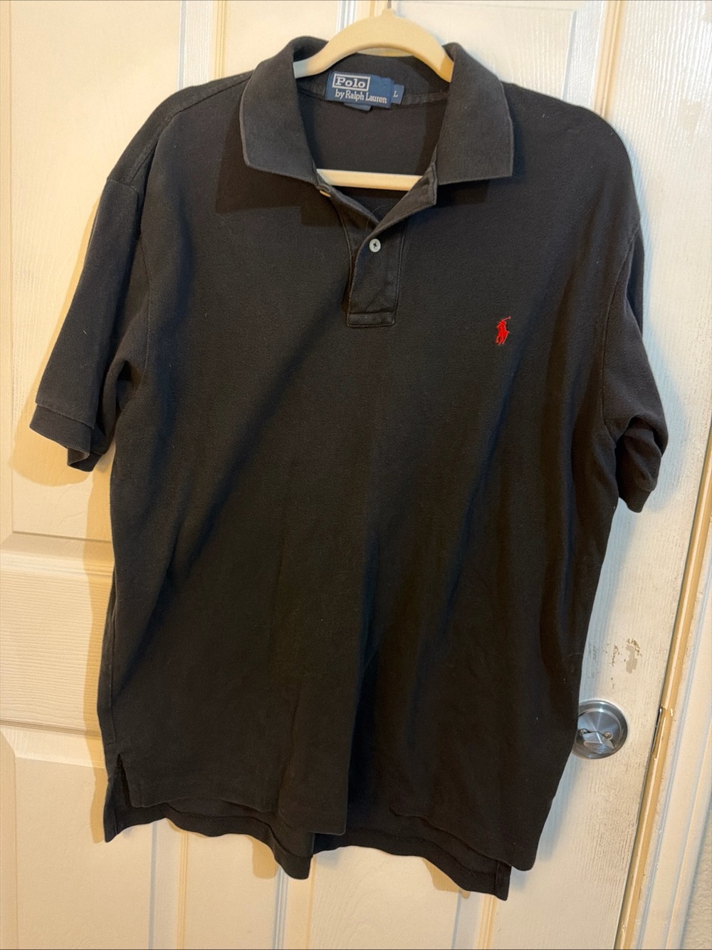 Polo by Ralph Lauren Black Polo with Red Pony Logo